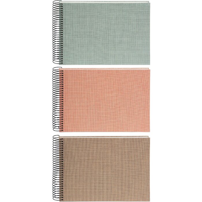 Album a Spirale Summertime Goldbuch 24x17cm Albicocca Acero Salvia Verde 40 Pagine