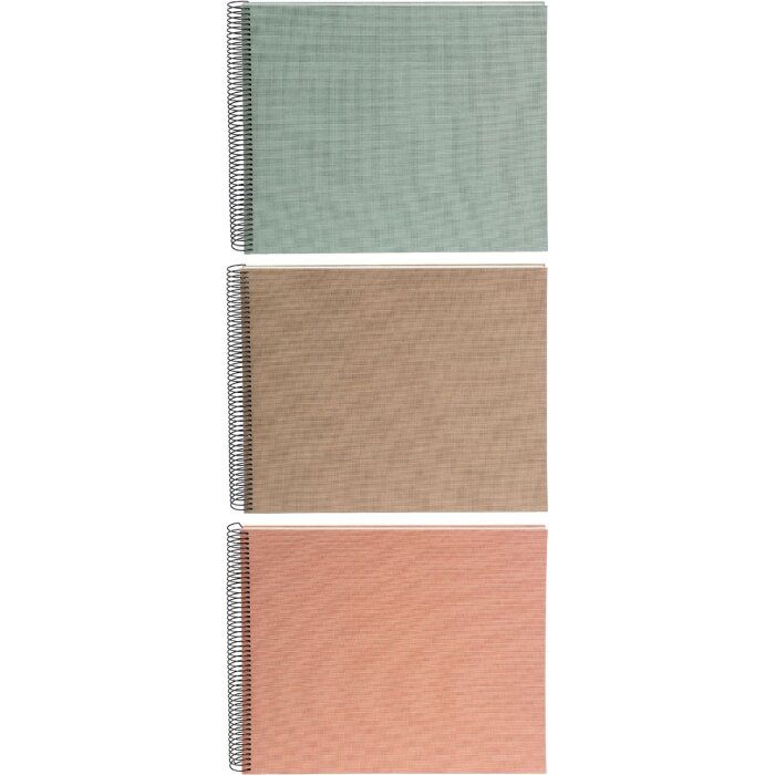 Album a spirale Goldbuch Summertime 35x30 cm Apricot Maple Sage Green