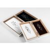 Cornice per foto doppia Silhouette Walther Bianco Naturale o Bianco Faggio 10x15 cm o 13x18 cm in legno