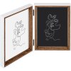 Cornice per foto doppia Silhouette Walther Bianco Naturale o Bianco Faggio 10x15 cm o 13x18 cm in legno