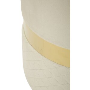 Set di 2 sgabelli Mauro Ferretti Sheffild Ø 37x42 Ø 28x35 cm crema