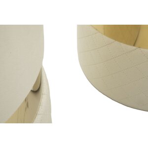 Set di 2 sgabelli Mauro Ferretti Sheffild Ø 37x42 Ø 28x35 cm crema