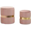 Sgabelli con spazio di stoccaggio Mauro Ferretti Sheffild Ø 37x42 Ø 28x35 cm rosa