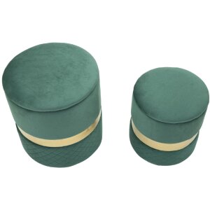 Set di 2 pouf con spazio di stoccaggio Mauro Ferretti...