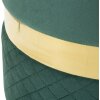 Set di 2 pouf con spazio di stoccaggio Mauro Ferretti Sheffild Ø 37x42 Ø 28x35 cm verde
