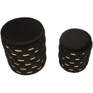 Set di due sgabelli con ripiano Shanty di Mauro Ferretti...