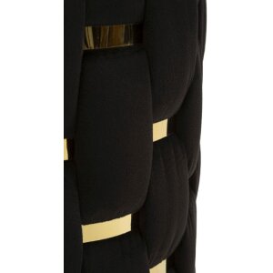 Set di due sgabelli con ripiano Shanty di Mauro Ferretti Nero Ø 37x42 Ø 28x35 cm