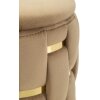 Set di 2 sgabelli Shanty dorati con spazio di stoccaggio Ø 37x42 e Ø 28x35 cm