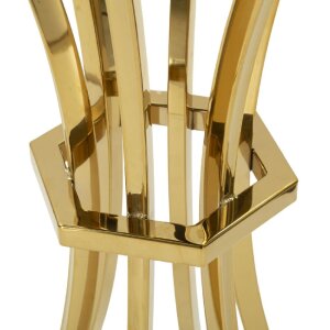 Tavolino da terra Shanty alto Mauro Ferretti Ø 50x92 cm oro nero