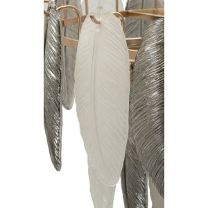 Lampada da soffitto Leafy Mauro Ferretti in vetro e ferro multicolore Ø 60x40-87 cm 9xE14