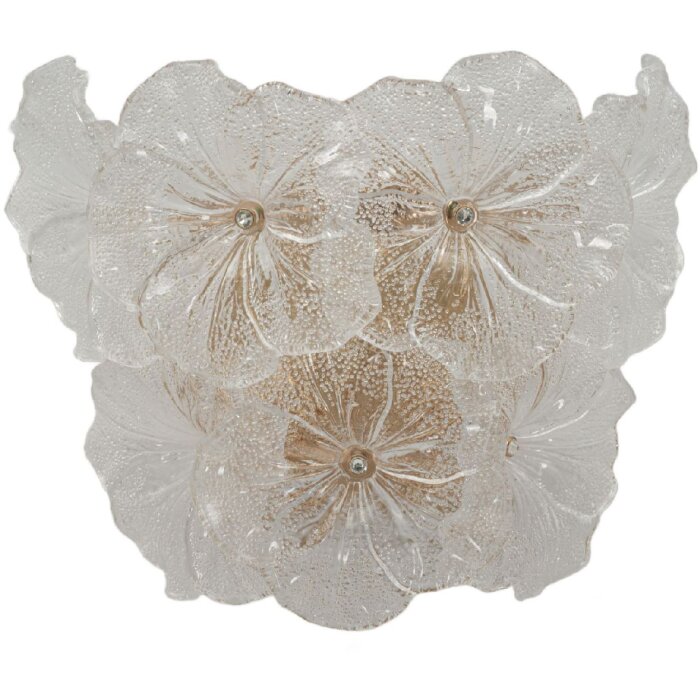 Plafoniera da parete Ibiscus multicolore 33x17x28 cm 3xE14 di Mauro Ferretti