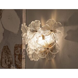 Plafoniera da parete Ibiscus multicolore 33x17x28 cm 3xE14 di Mauro Ferretti