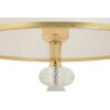 Lampada da tavolo Mauro Ferretti Gipsy in ferro e tessuto oro e bianco Ø 30x52 cm E27