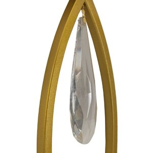 Plafoniera da parete Vienna Mauro Ferretti in metallo dorato e tessuto bianco 26x15x50 cm E14