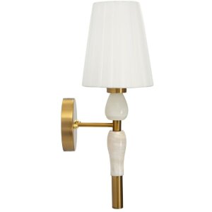 Applique Budapest Mauro Ferretti 16x20x46 cm E14 oro bianco