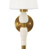 Applique Budapest Mauro Ferretti 16x20x46 cm E14 oro bianco