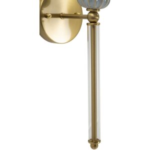 Lampada da parete Warsaw Mauro Ferretti 17x22x57 cm E14 oro bianco