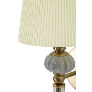 Lampada da parete Warsaw Mauro Ferretti 17x22x57 cm E14 oro bianco