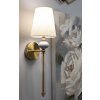 Lampada da parete Warsaw Mauro Ferretti 17x22x57 cm E14 oro bianco