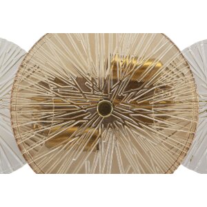 Applique Osaka Vetro Ferro 42x8x20 cm 2xE14 senza Lampadine Mauro Ferretti