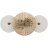 Applique Osaka Vetro Ferro 42x8x20 cm 2xE14 senza Lampadine Mauro Ferretti