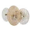 Applique Osaka Vetro Ferro 42x8x20 cm 2xE14 senza Lampadine Mauro Ferretti