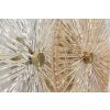 Applique Osaka Vetro Ferro 42x8x20 cm 2xE14 senza Lampadine Mauro Ferretti