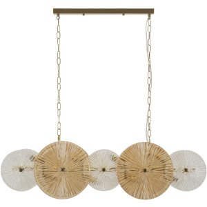 Lampadario a soffitto Osaka 100x23x28-94 cm 8xE14 senza...