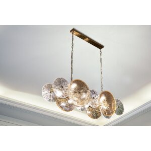 Lampadario a soffitto Osaka 100x23x28-94 cm 8xE14 senza Lampadine Mauro Ferretti