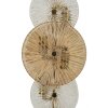 Mauro Ferretti Lampada da Tavolo Osaka Vetro Ferro 20x18x66 cm 3xE14 senza Lampadine
