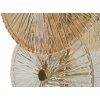 Mauro Ferretti Lampada da Tavolo Osaka Vetro Ferro 20x18x66 cm 3xE14 senza Lampadine