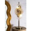Mauro Ferretti Lampada da Tavolo Osaka Vetro Ferro 20x18x66 cm 3xE14 senza Lampadine