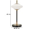 Lampada da Tavolo Vintage in Vetro e Ferro Mauro Ferretti Ø22x46 cm E14 senza Lampadina