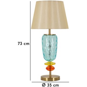 Mauro Ferretti Lampada da Tavolo Colorful Ø 35x73 cm E27 senza Lampadina