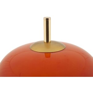 Mauro Ferretti Lampada da Tavolo Oldy Vetro Ferro Ø30x16x53 cm E27 senza Lampadina