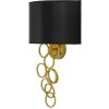 Applique Rich oro nero Mauro Ferretti 30x20x50 cm E27 senza lampadina