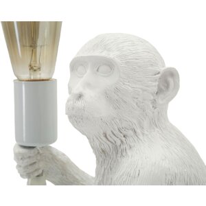 Lampada da tavolo Affe seduto bianco 33x33x32 cm E27 senza lampadina Mauro Ferretti