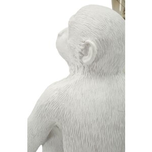 Lampada da tavolo Affe seduto bianco 33x33x32 cm E27 senza lampadina Mauro Ferretti