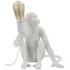 Lampada da tavolo Affe seduto bianco 33x33x32 cm E27 senza lampadina Mauro Ferretti