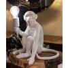 Lampada da tavolo Affe seduto bianco 33x33x32 cm E27 senza lampadina Mauro Ferretti