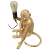 Lampada da tavolo Scimmia Seduta Oro Mauro Ferretti 33x33x32 cm E27 senza Lampadina