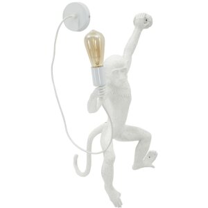 Lampada da parete Scimmia Bianca 32x32x64 cm Mauro...
