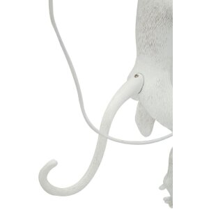Lampada da parete Scimmia Bianca 32x32x64 cm Mauro Ferretti E27 senza lampadina