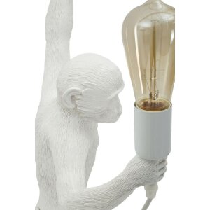 Lampada da parete Scimmia Bianca 32x32x64 cm Mauro Ferretti E27 senza lampadina