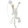 Lampada da parete Scimmia Bianca 32x32x64 cm Mauro Ferretti E27 senza lampadina