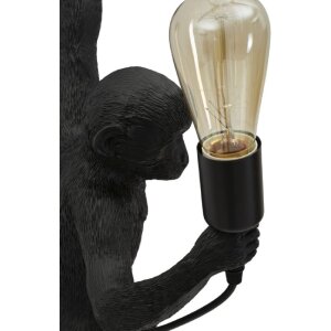 Lampada da Parete Scimmia nera Mauro Ferretti 32x32x64 cm E27 senza lampadina