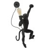 Lampada da Parete Scimmia nera Mauro Ferretti 32x32x64 cm E27 senza lampadina