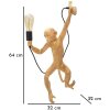 Lampada da parete Scimmia oro Mauro Ferretti 32x32x64 cm E27 senza lampadina