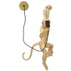Lampada da parete Scimmia oro Mauro Ferretti 32x32x64 cm E27 senza lampadina