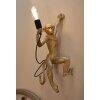 Lampada da parete Scimmia oro Mauro Ferretti 32x32x64 cm E27 senza lampadina